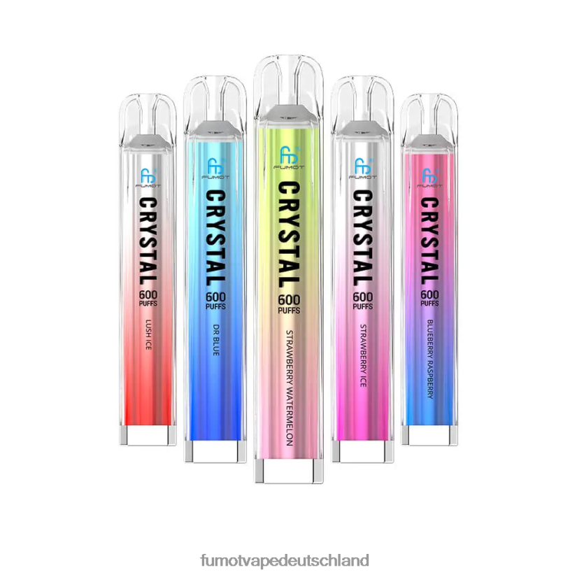 Fumot Deutschland - Fumot Crystal 2 ml (3-teiliges Set) Einweg-Vaporizer – 600 tpd-konform BF6N4P391 Ananaseis