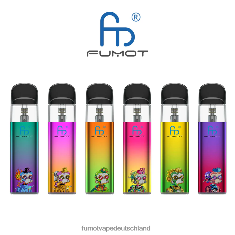 Fumot Deutschland - Fumot Dazzle Lite TPD-konformes leeres Vape-Kit (1 Stück) BF6N4P551 grün-lila