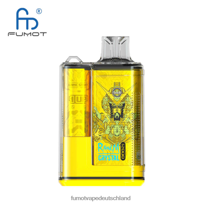 Fumot E Zigarette - Fumot Crystal 1 Stück – 12000 Einweg-Vape-Box 20 ml BF6N4P268 Traubeneis