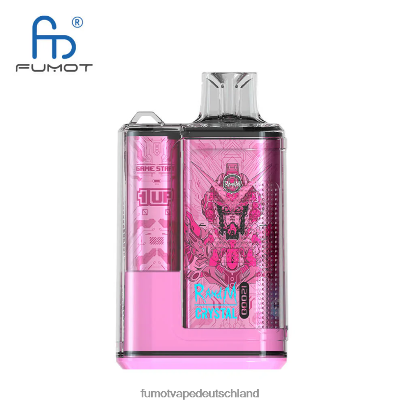 Fumot E Zigarette - Fumot Crystal 1 Stück – 12000 Einweg-Vape-Box 20 ml BF6N4P268 Traubeneis