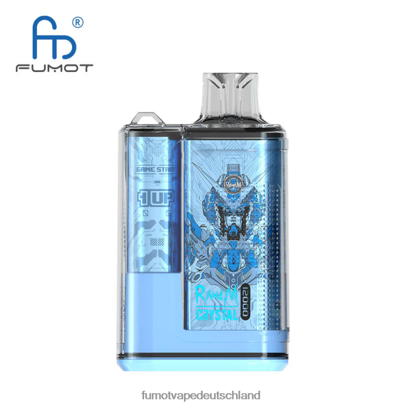 Fumot E Zigarette - Fumot Crystal 1 Stück – 12000 Einweg-Vape-Box 20 ml BF6N4P268 Traubeneis