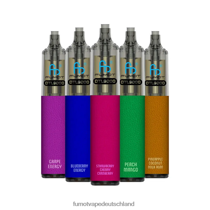 Fumot E Zigarette - Fumot DTL Einweg-Vape-Pen 9000- 18 ml (1 Stück) BF6N4P368 Erdbeerwassermelone