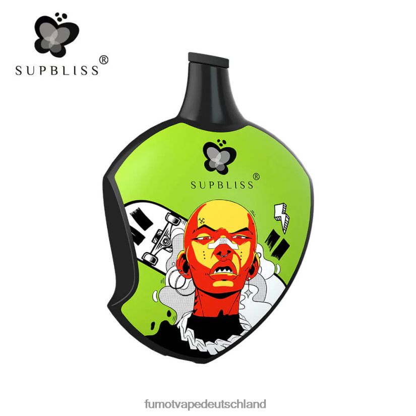 Fumot E Zigarette - Fumot Supbliss SP6000 Einweg-Vape-Pod – 12 ml (1 Stück) BF6N4P458 Pfirsich-Mango-Wassermelone