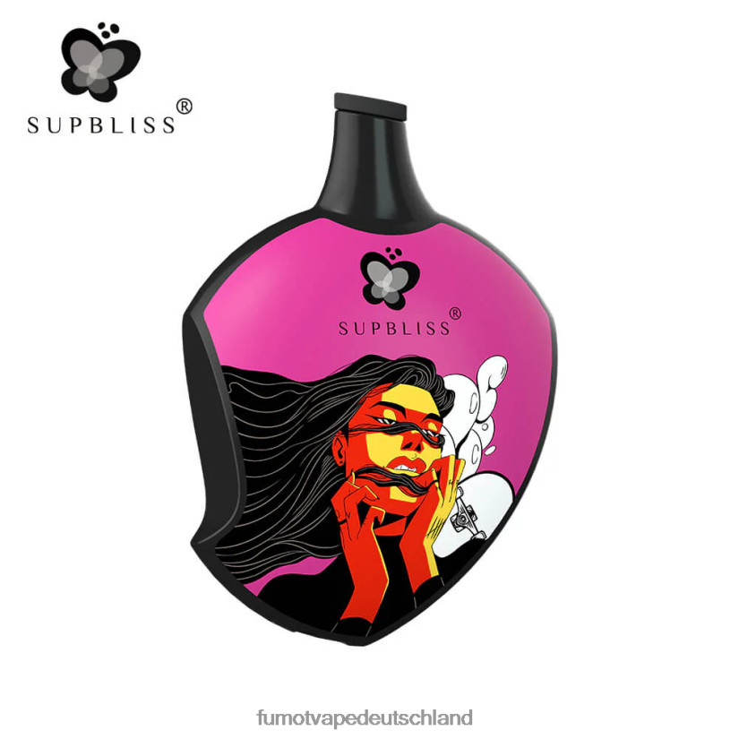 Fumot E Zigarette - Fumot Supbliss SP6000 Einweg-Vape-Pod – 12 ml (1 Stück) BF6N4P458 Pfirsich-Mango-Wassermelone