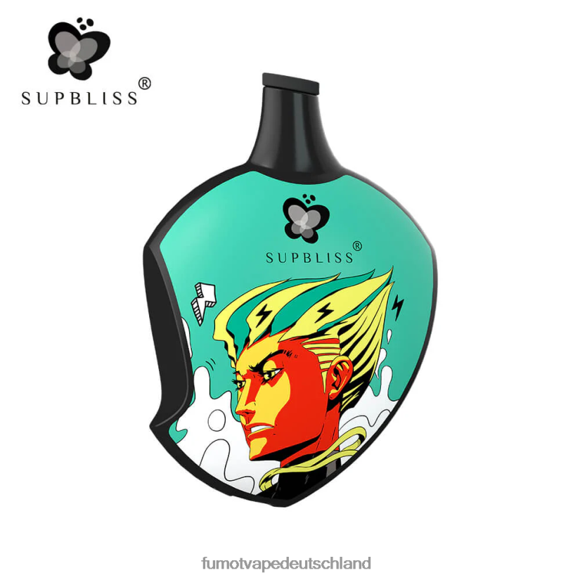 Fumot E Zigarette - Fumot Supbliss SP6000 Einweg-Vape-Pod – 12 ml (1 Stück) BF6N4P458 Pfirsich-Mango-Wassermelone
