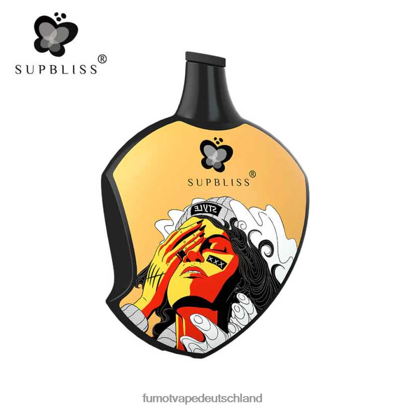 Fumot E Zigarette - Fumot Supbliss SP6000 Einweg-Vape-Pod – 12 ml (1 Stück) BF6N4P458 Pfirsich-Mango-Wassermelone