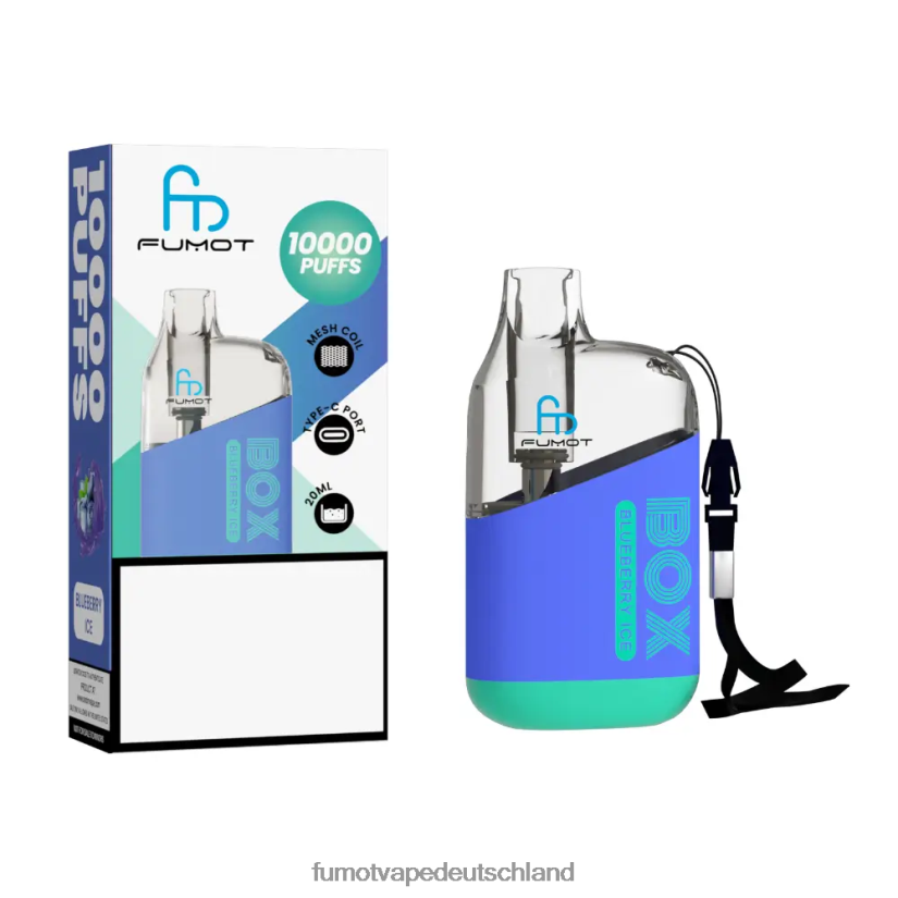 Fumot E Zigarette - Fumot Tornado 10000 Einweg-Vape-Pod-Box – 20 ml (1 Stück) BF6N4P358 Bananeneis