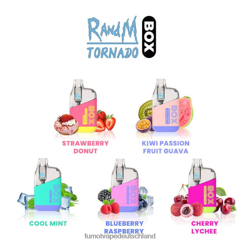 Fumot E Zigarette - Fumot Tornado 10000 Einweg-Vape-Pod-Box – 20 ml (1 Stück) BF6N4P358 Bananeneis