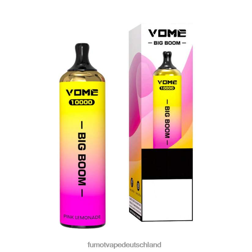 Fumot E Zigarette - Fumot Vome Big Boom Einweg-Vape-Pen 10000 - 20 ml (1 Stück) BF6N4P438 Traube