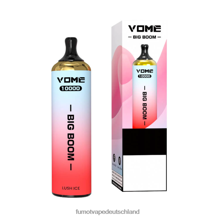 Fumot E Zigarette - Fumot Vome Big Boom Einweg-Vape-Pen 10000 - 20 ml (1 Stück) BF6N4P438 Traube
