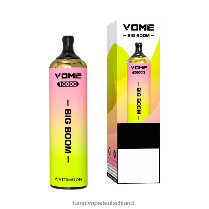 Fumot E Zigarette - Fumot Vome Big Boom Einweg-Vape-Pen 10000 - 20 ml (1 Stück) BF6N4P438 Traube