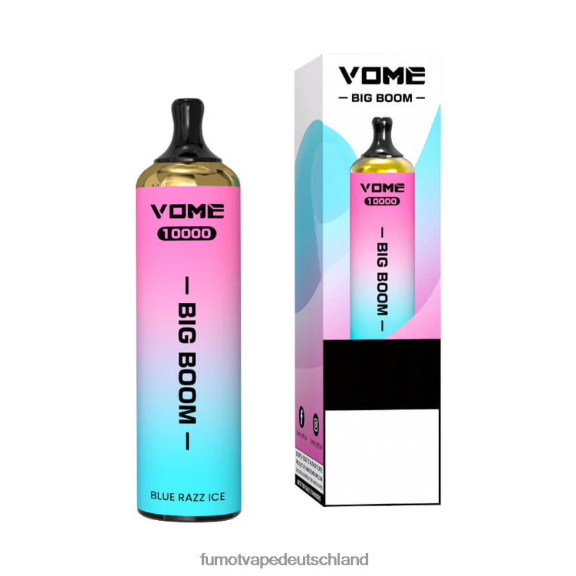 Fumot E Zigarette - Fumot Vome Big Boom Einweg-Vape-Pen 10000 - 20 ml (1 Stück) BF6N4P438 Traube