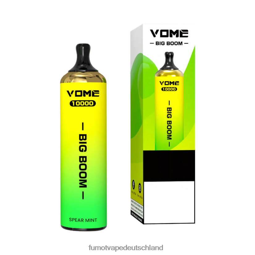 Fumot E Zigarette - Fumot Vome Big Boom Einweg-Vape-Pen 10000 - 20 ml (1 Stück) BF6N4P438 Traube