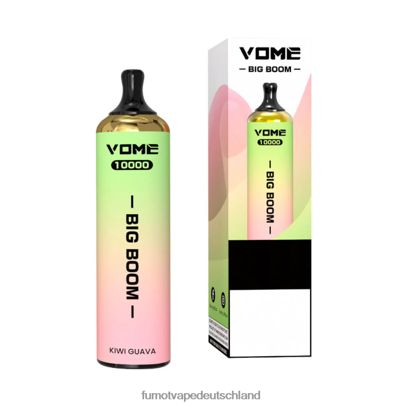 Fumot E Zigarette - Fumot Vome Big Boom Einweg-Vape-Pen 10000 - 20 ml (1 Stück) BF6N4P438 Traube