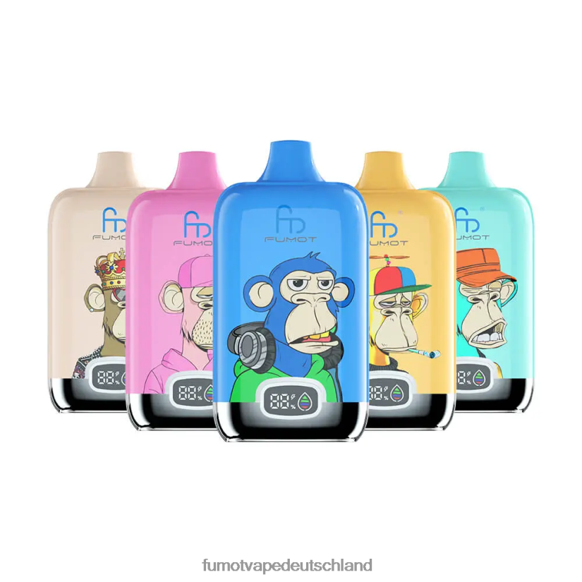 Fumot Germany - Fumot Digital Box Einweg-Vape-Pod 12000 – 20 ml (1 Stück) BF6N4P154 zwei Apfel