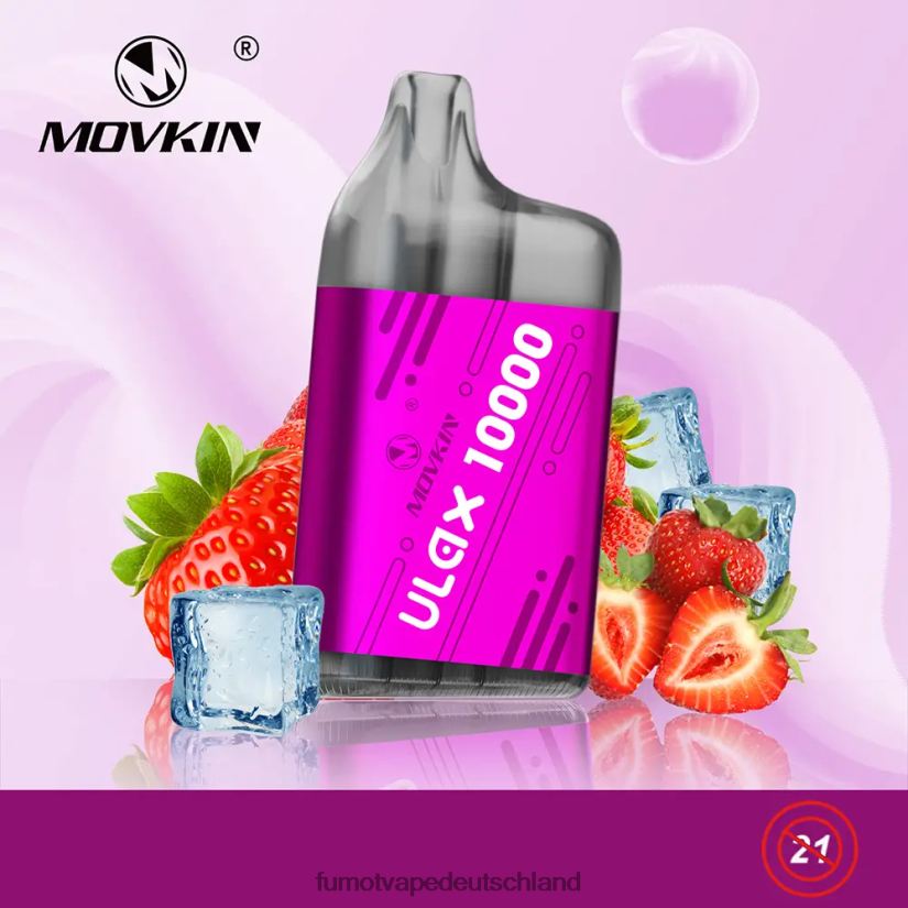 Fumot Germany - Fumot Movkin Ulax 10000 Einweg-Vape-Pods – 12 ml (1 Stück) BF6N4P304 blaue saure Himbeere