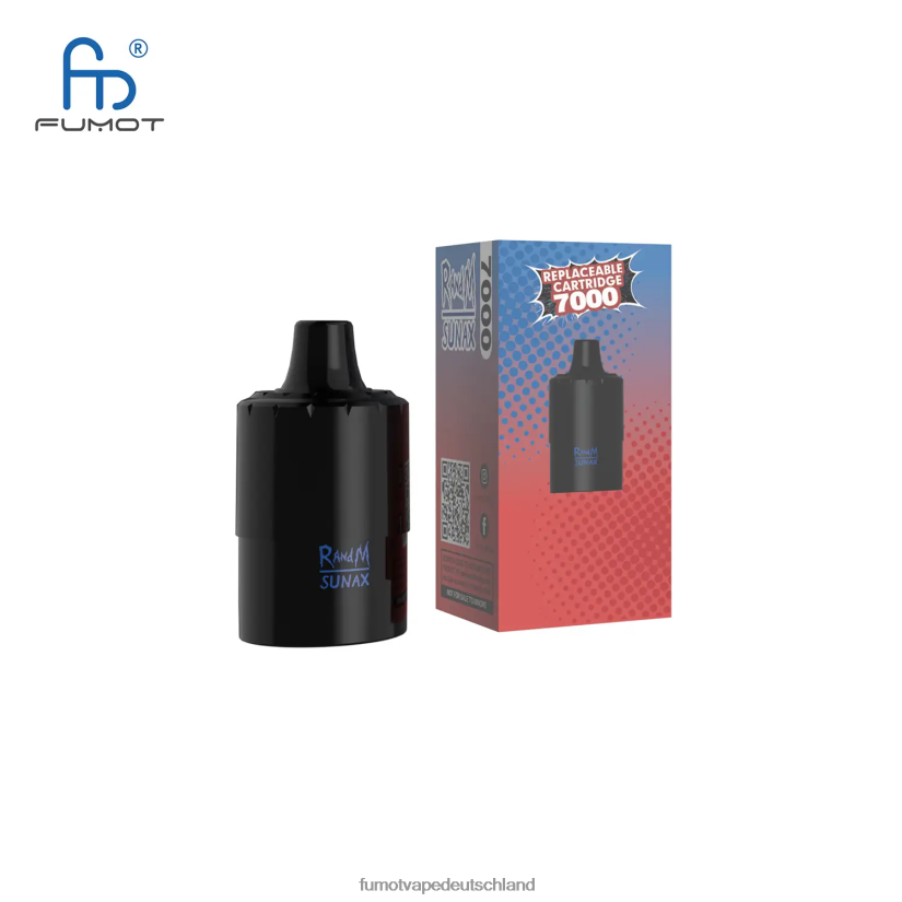 Fumot Germany - Fumot Sunax 7000 austauschbare Vape-Kartusche (1 Stück) BF6N4P494 Erdbeerwassermelone