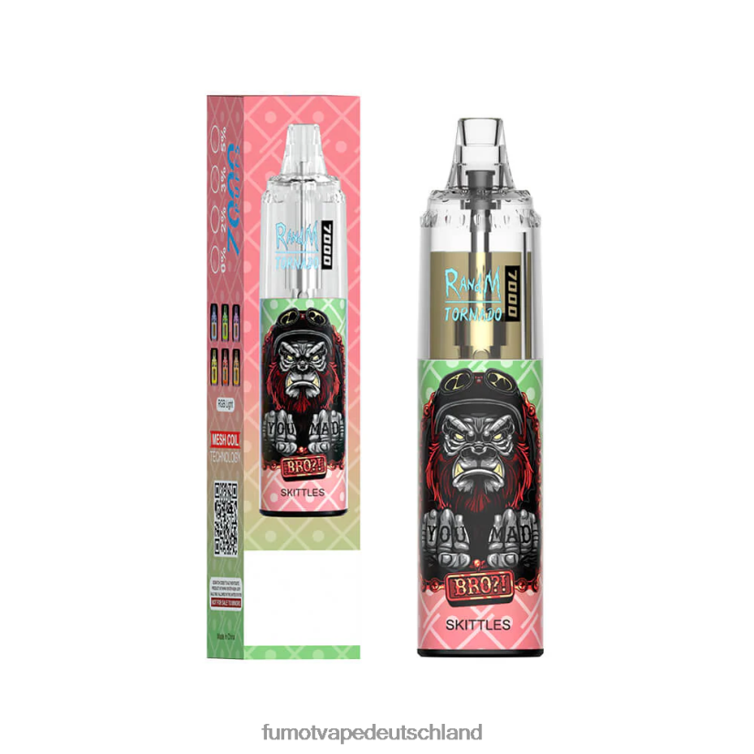 Fumot Preis - Fumot Tornado 14 ml 7000 Einweg-Vape-Pen (1 Stück) BF6N4P67 Blaubeer-Granatapfel