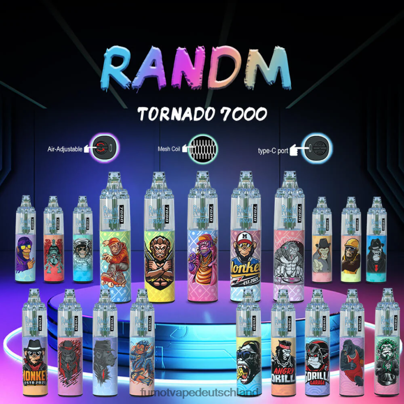 Fumot Preis - Fumot Tornado 14 ml 7000 Einweg-Vape-Pen (1 Stück) BF6N4P67 Blaubeer-Granatapfel