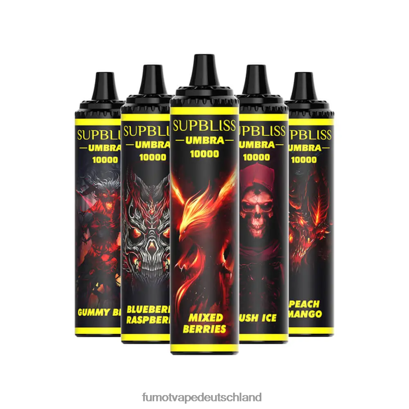 Fumot Vape Deutschland - Fumot Supbliss Umbra 10000 (1 Stück) Einweg-Vape-Pen – 20 ml BF6N4P482 roter Apfel Zitrone