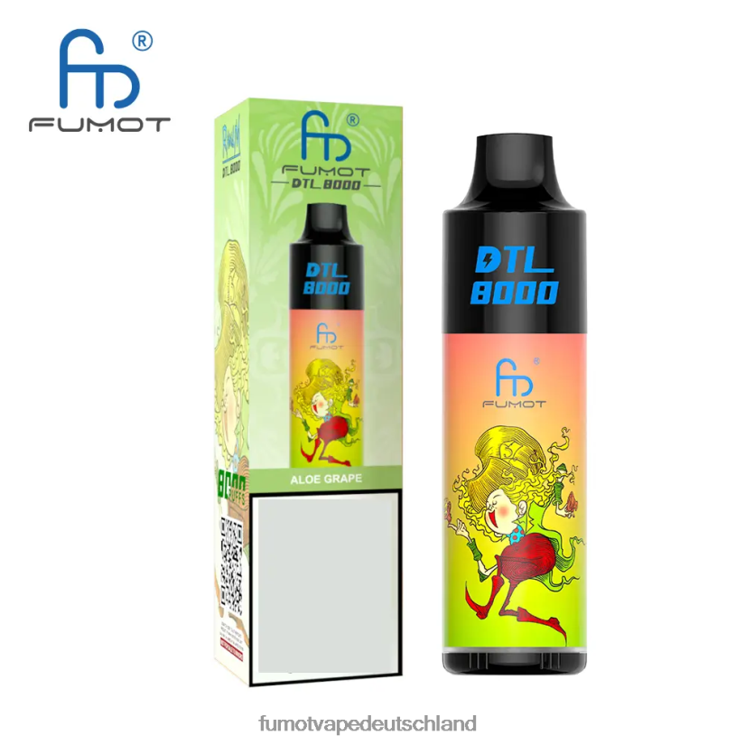 Fumot Vape Online Shop - Fumot DTL 8000 Einweg-Vape-Pen – 16 ml (1 Stück) BF6N4P415 blaue Himbeerzitrone
