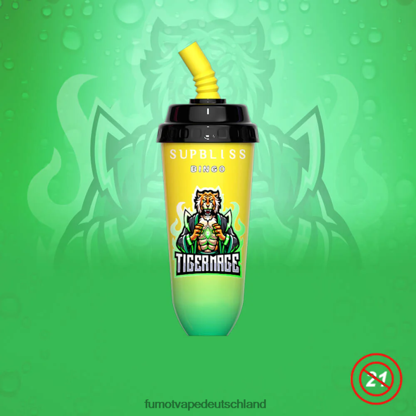 Fumot Vape Online Shop - Fumot Supbliss Bingo 8000 Einweg-Vape-Pod-Gerät – 16 ml (1 Stück) BF6N4P395 Kirscheis