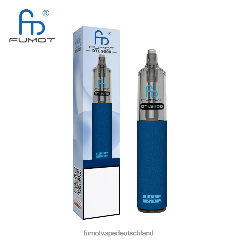 Fumot Vape Sale - Fumot DTL Einweg-Vape-Pen 9000- 18 ml (1 Stück) BF6N4P369 blaue Himbeerzitrone