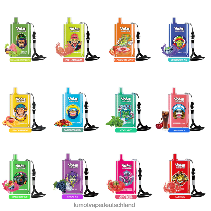 Fumot in Deutschland Kaufen - Fumot Vome Monster 10000 Einweg-Vape-Pod-Gerät – 20 ml (1 Stück) BF6N4P433 Pfirsich-Mango