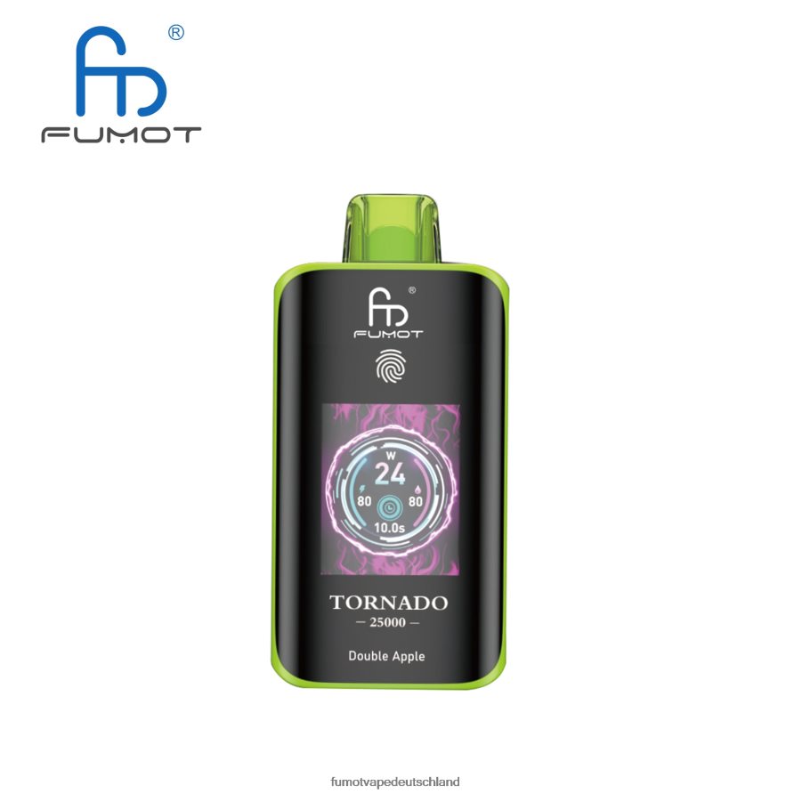 Fumot Vape Online Shop | Fumot Tornado 25000 Einweg-Vaporizer Doppelapfel FFFD0B5