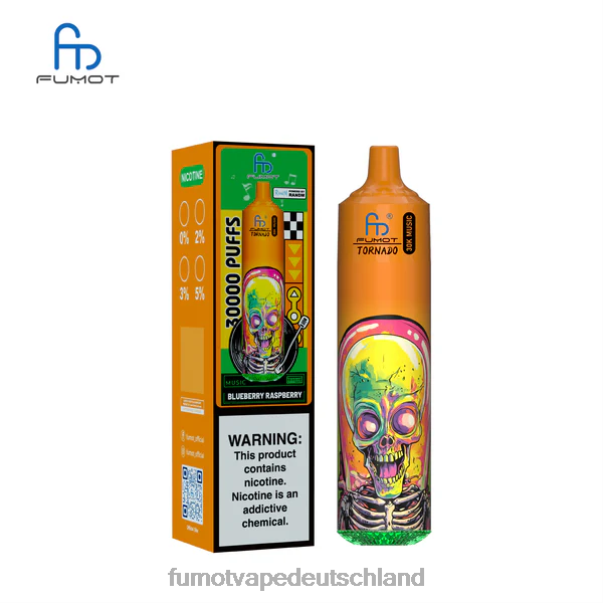 Fumot Vape Online Shop - Fumot Tornado 30K Musik Blaubeer-Himbeere BJNX65