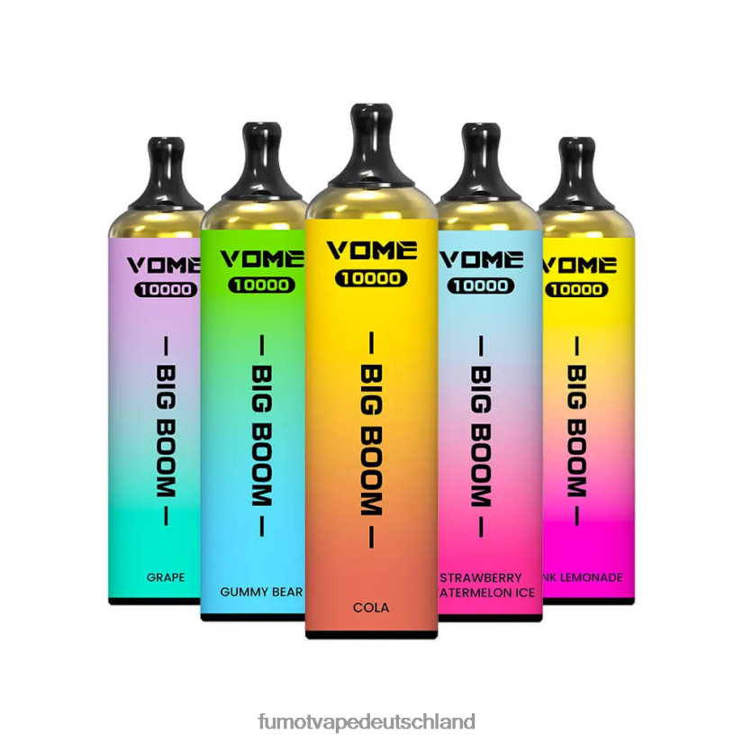 Fumot E Zigarette - Fumot Vome Big Boom Einweg-Vape-Pen 10000 - 20 ml (1 Stück) BF6N4P438 Traube